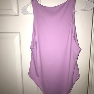 Zara Light Purple Halter Body Suit